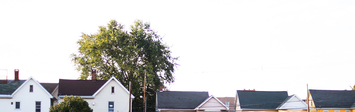 Small homes on residential street.