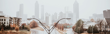 View of Atlanta from highway.