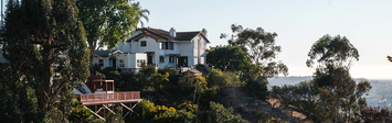 Large house overlooking valley in San Diego.
