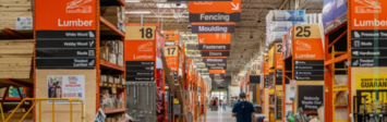 View of an aisle in Home Depot