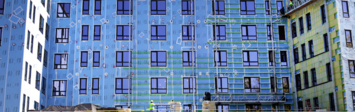 An affordable housing project under construction in Cambridge.