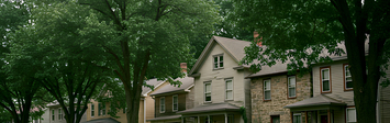 Row of single family homes