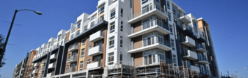 Apartment complex under contruction.