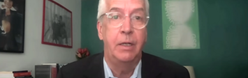 Still from live interview with Chris Herbert.